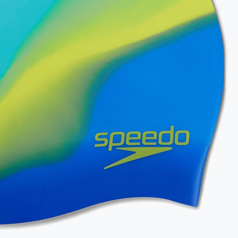 Czepek pływacki dziecięcy Speedo Multi Colour Silicone Junior fluo artic/true cobalt/lemon drizzle 3