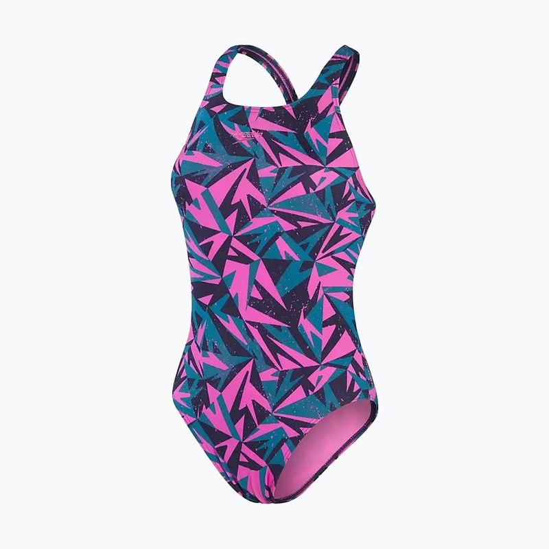 Strój pływacki jednoczęściowy damski Speedo HyperBoom Medalist pink/green 5