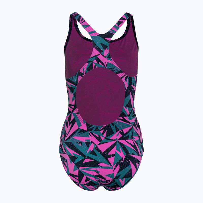 Strój pływacki jednoczęściowy damski Speedo HyperBoom Medalist pink/green 2