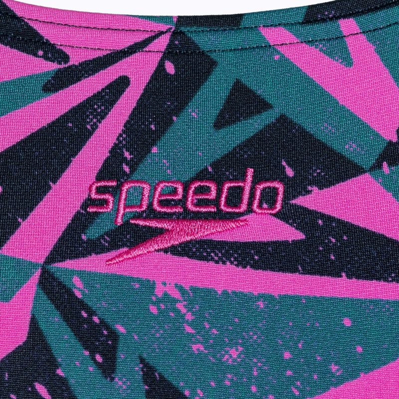 Strój pływacki jednoczęściowy damski Speedo HyperBoom Medalist pink/green 3
