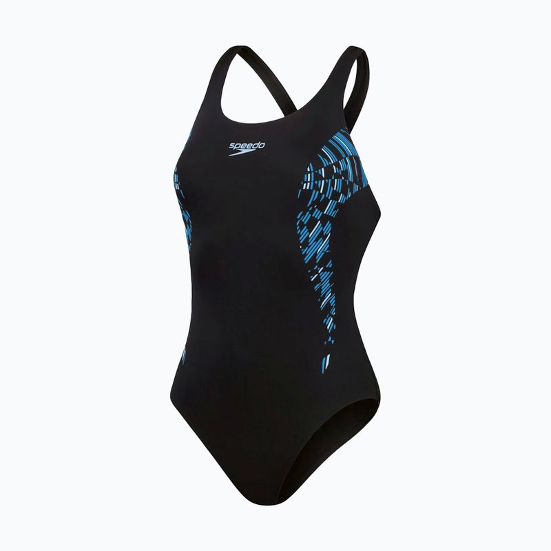 Strój pływacki jednoczęściowy Speedo Placement Muscleback true navy/true cobalt/curious blue