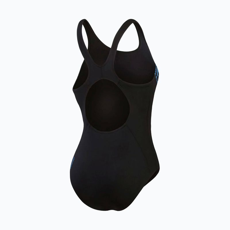 Strój pływacki jednoczęściowy damski Speedo Placement Muscleback true navy/true cobalt/curious blue 2