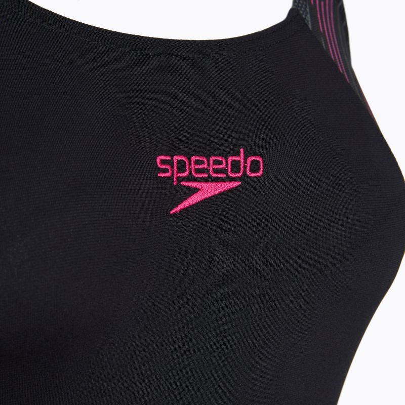 Strój pływacki jednoczęściowy damski Speedo HyperBoom Splice Muscleback black/electric pink 3