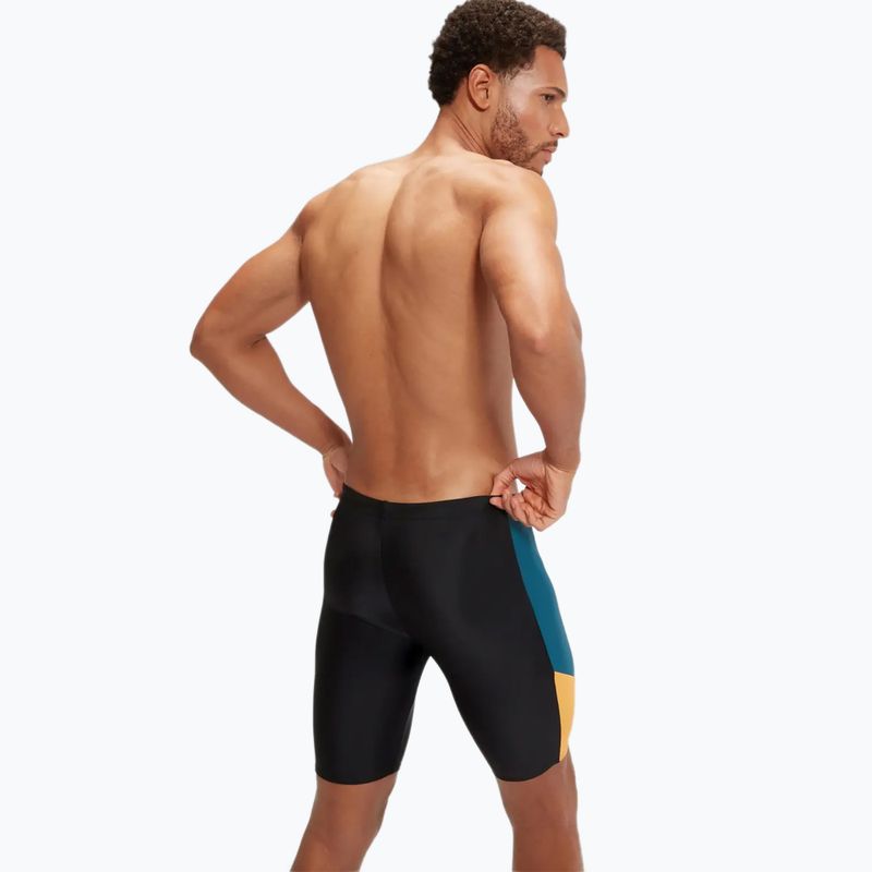 Jammery pływackie męskie Speedo Dive Jammer black/dark teal/mandarin peel 5