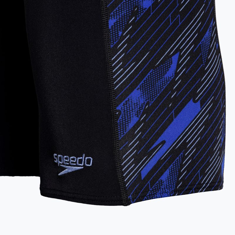 Jammery pływackie męskie Speedo Hyperboom black/curious blue/true cobalt 4