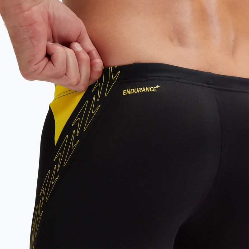 Bokserki pływackie męskie Speedo Hyper Boom Splice black/lemon drizzle 7