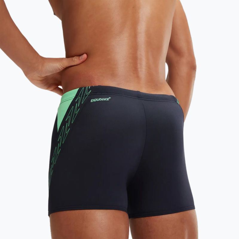 Bokserki pływackie męskie Speedo Hyper Boom Splice true navy/herlequin green 8