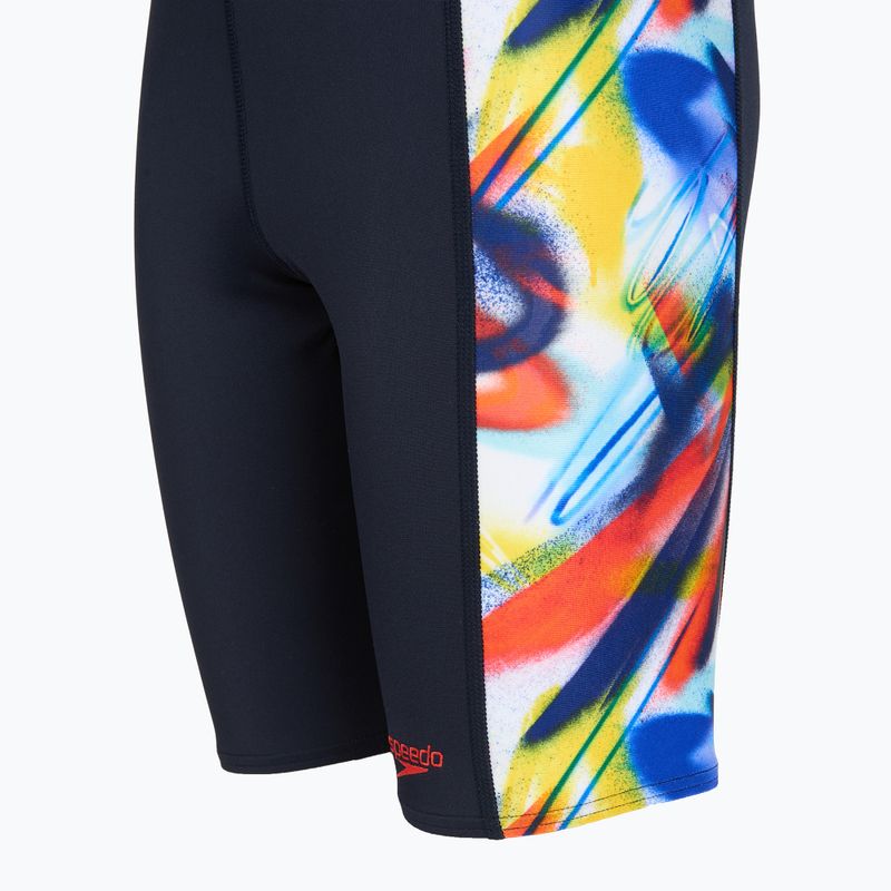 Jammery pływackie dziecięce Speedo Digital Panel Jammer black/red 3