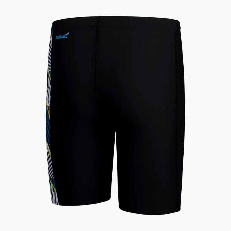 Jammery pływackie dziecięce Speedo Digital Panel Jammer black/white/watermelon 2
