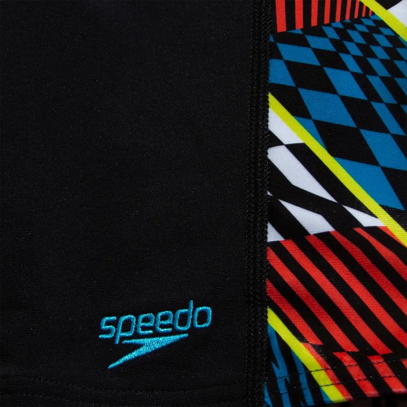 Jammery pływackie dziecięce Speedo Digital Panel Jammer black/white/watermelon 4
