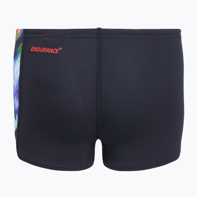 Bokserki pływackie dziecięce Speedo Digital Panel Aquashort true navy/watermelon/bitter lime 2