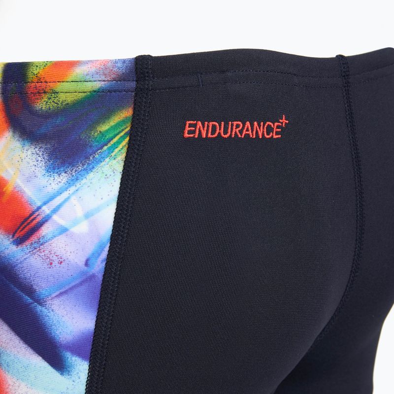 Bokserki pływackie dziecięce Speedo Digital Panel Aquashort true navy/watermelon/bitter lime 4