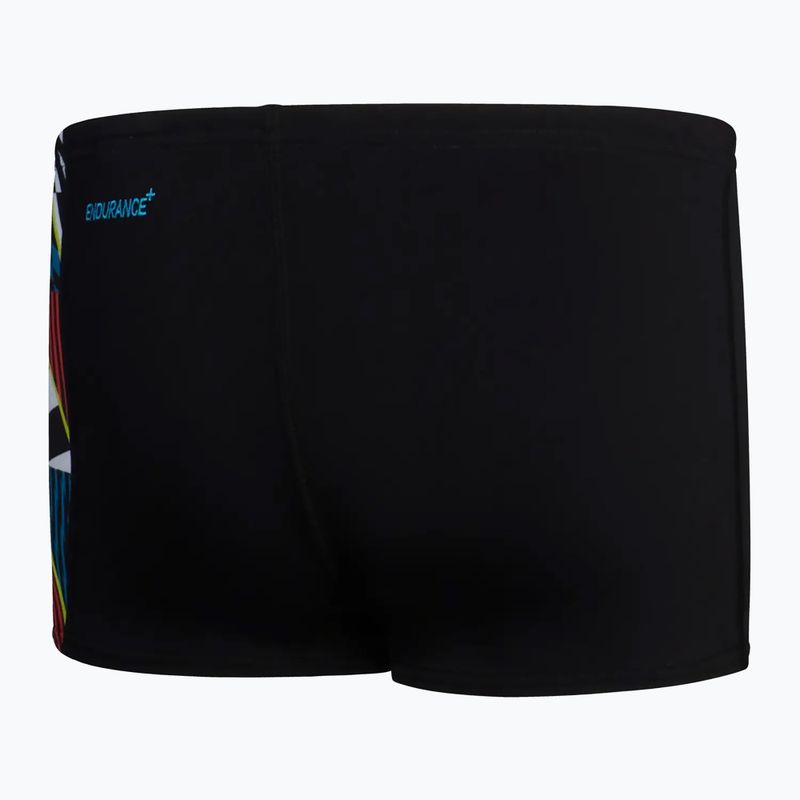 Bokserki pływackie dziecięce Speedo Digital Panel Aquashort black/white/watermelon 2