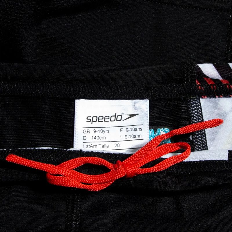 Bokserki pływackie dziecięce Speedo Digital Panel Aquashort black/white/watermelon 3