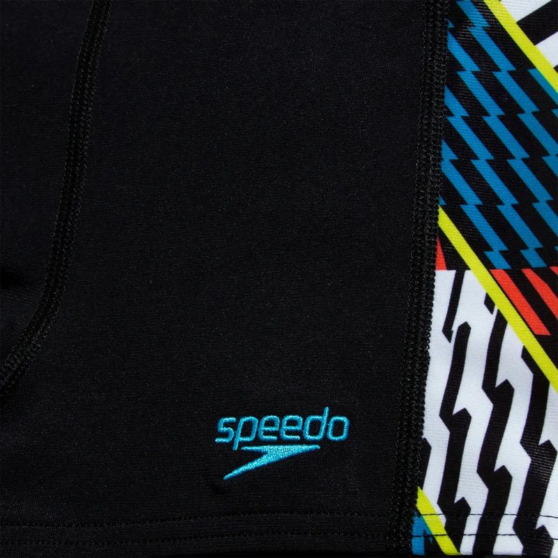 Bokserki pływackie dziecięce Speedo Digital Panel Aquashort black/white/watermelon 4