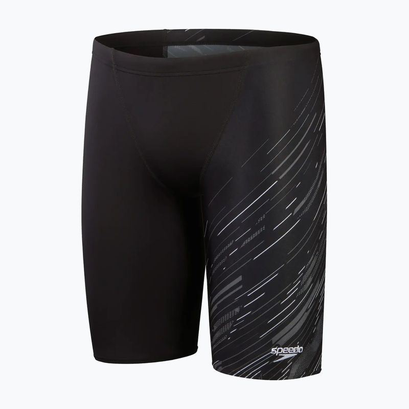 Jammery pływackie męskie Speedo HyperBoom V-Cut Jammer black/usa charcoal/white