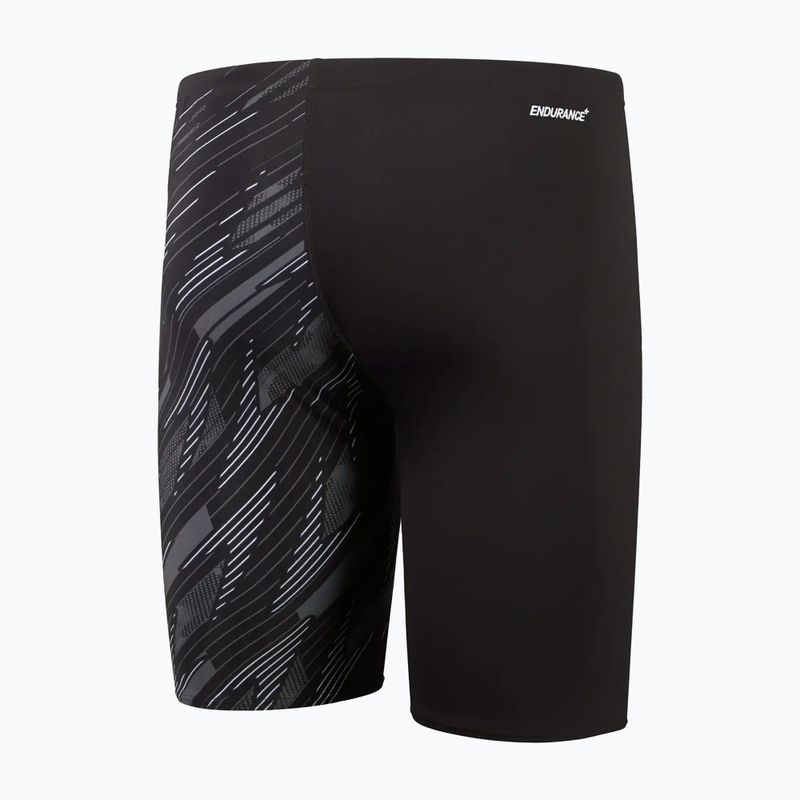 Jammery pływackie męskie Speedo HyperBoom V-Cut Jammer black/usa charcoal/white 2