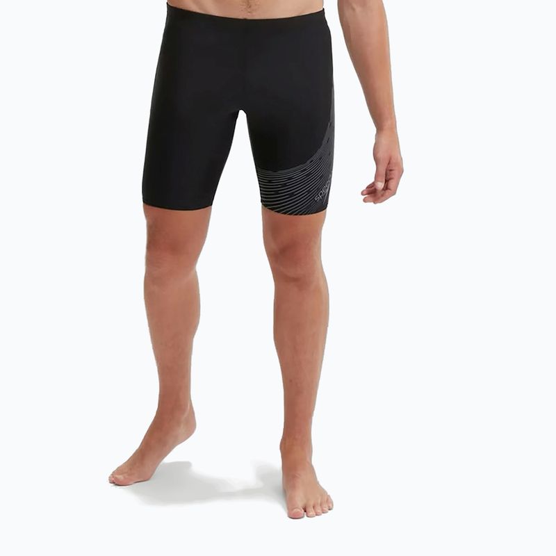 Jammery pływackie męskie Speedo Medley Logo Jammer black/usa charcoal 5