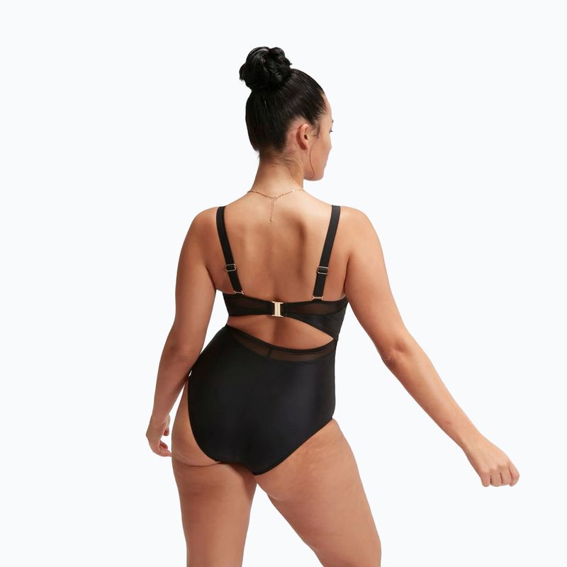 Strój pływacki jednoczęściowy damski Speedo Shaping Mesh Detail One Piece black 3