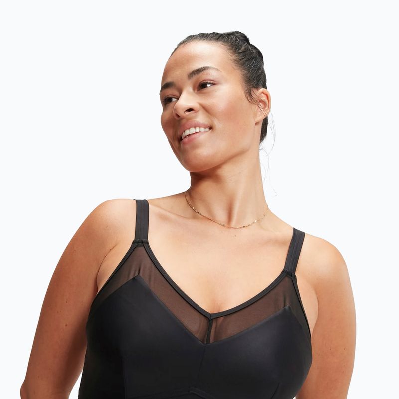 Strój pływacki jednoczęściowy damski Speedo Shaping Mesh Detail One Piece black 4