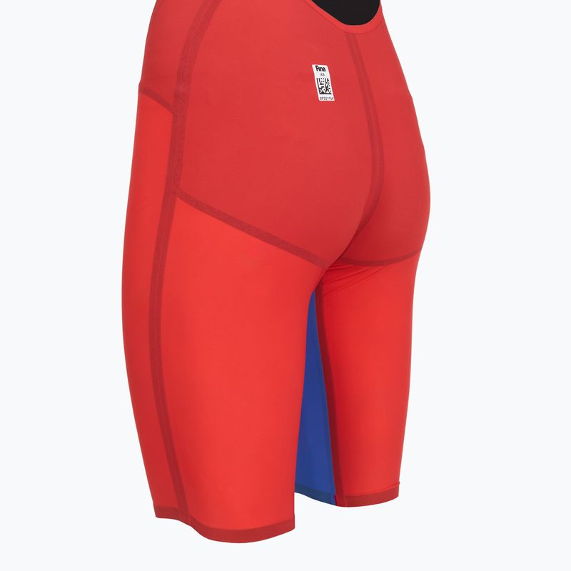 Strój pływacki jednoczęściowy damski Speedo Fastskin LZR Pure Valor 2.0 Openback Kneeskin flame red/cobalt pop 4