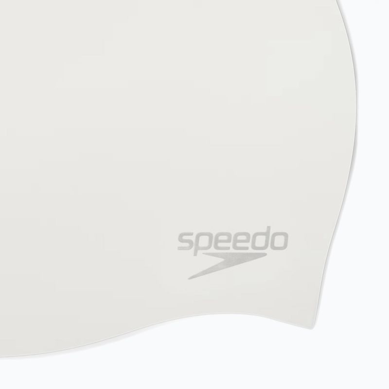 Czepek pływacki Speedo Plain Moulded Silicone white/silver 3