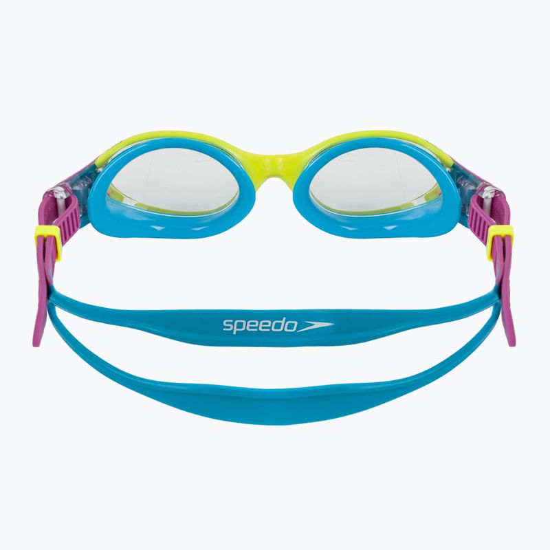 Okulary do pływania dziecięce Speedo Biofuse 2.0 lemon drizzle/kiki pink/picton blue 4