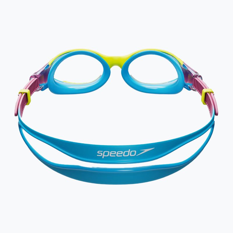 Okulary do pływania dziecięce Speedo Biofuse 2.0 lemon drizzle/kiki pink/picton blue 3