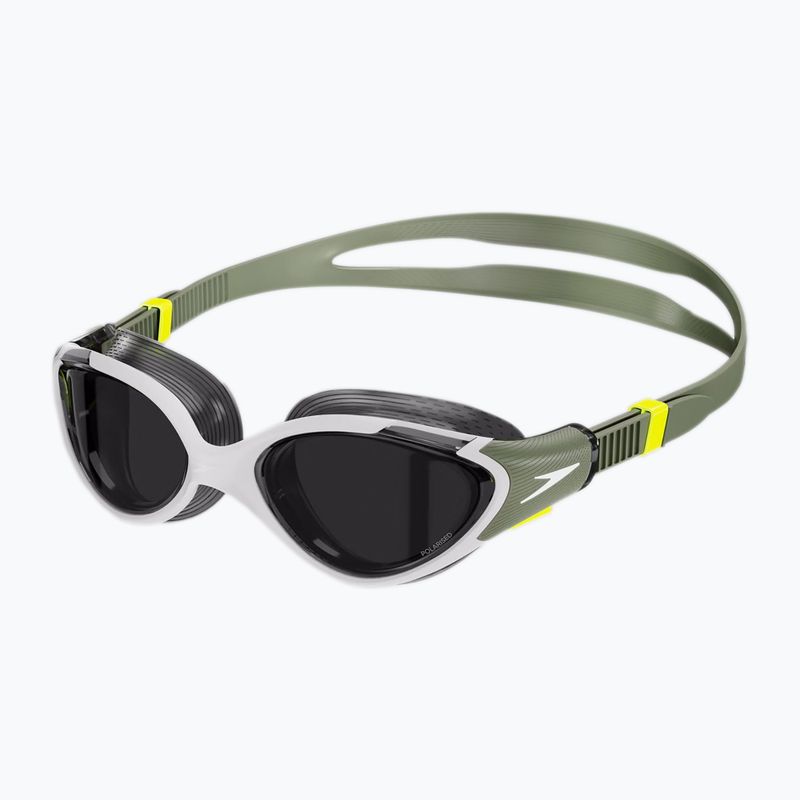 Okulary do pływania damskie Speedo Biofuse Polarised 2.0 country green/hyper yellow/white