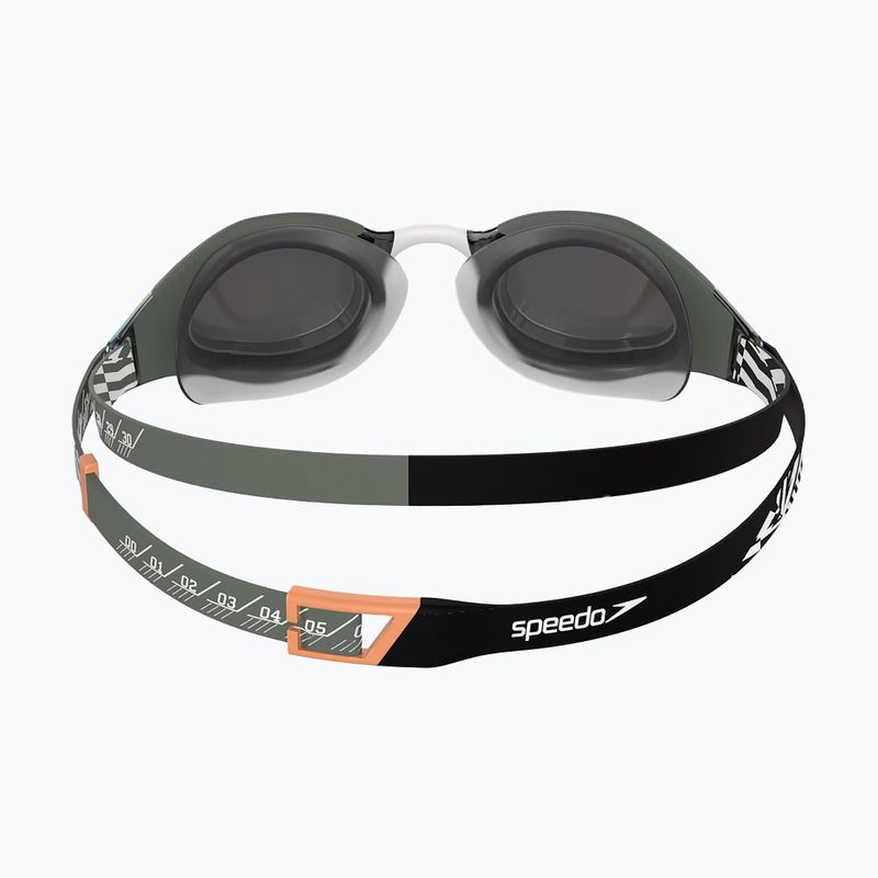 Okulary do pływania Speedo Fastskin Hyper Elite Mirror country green/black/nectarne/white 3