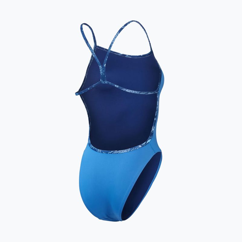 Strój pływacki jednoczęściowy Speedo Solid Vback servres blue 2