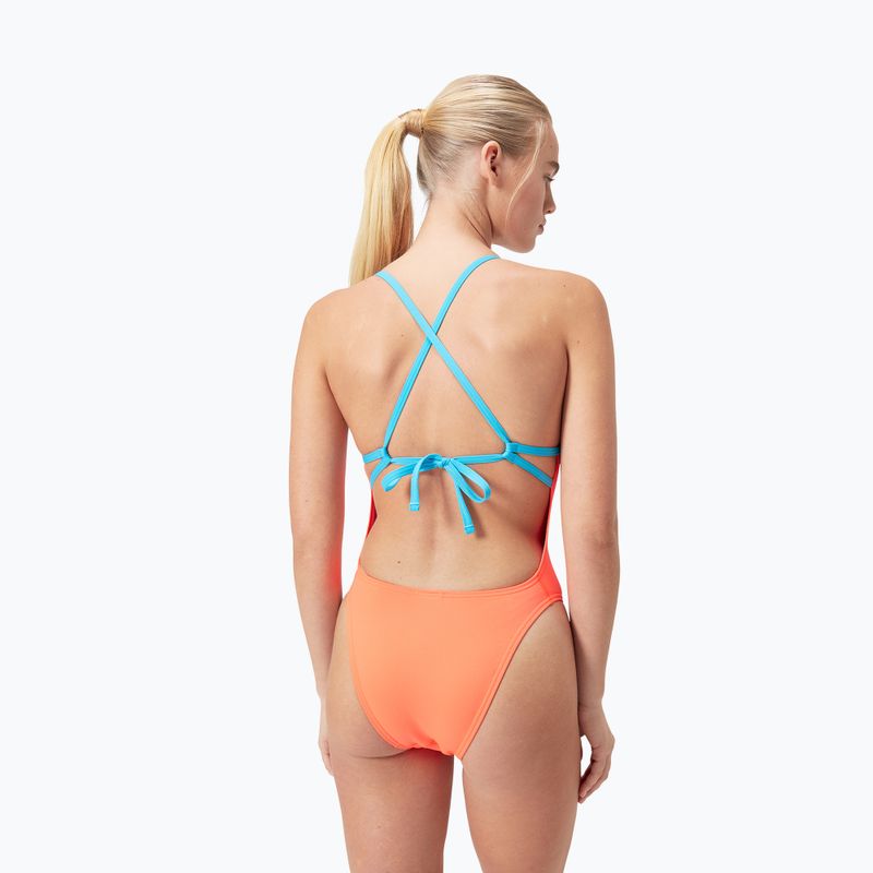 Strój pływacki jednoczęściowy damski Speedo Solid Tie Back siren red 7