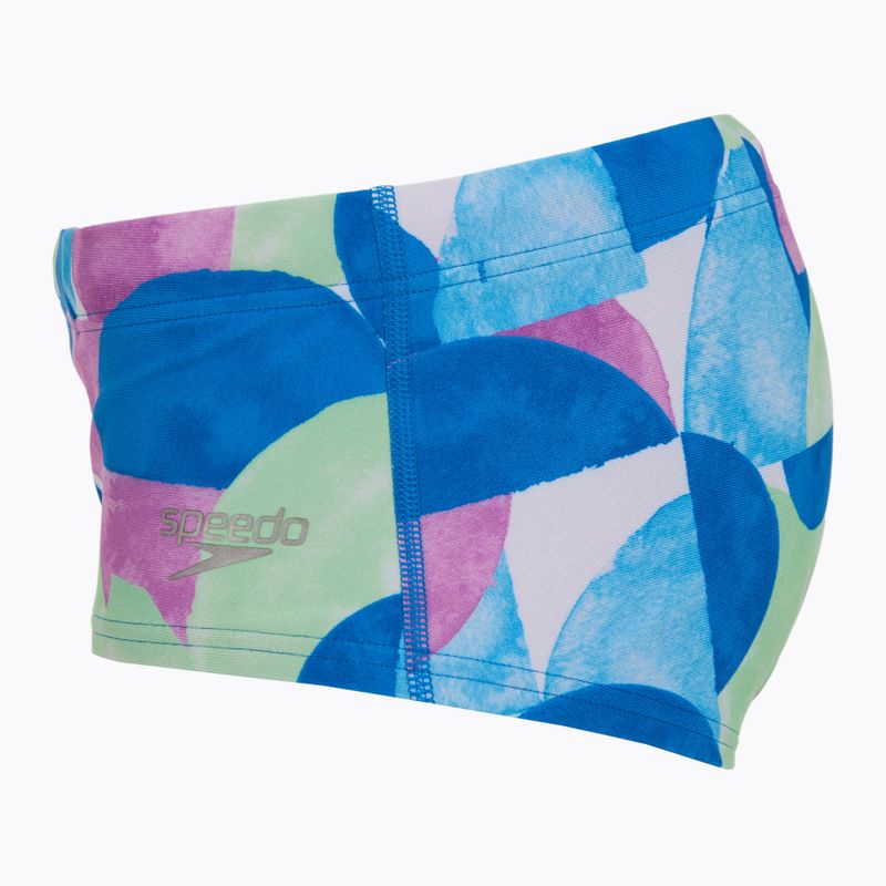 Bokserki pływackie męskie Speedo Club Training Allover Brief 13.5 cm punch blue/kiki pink 3