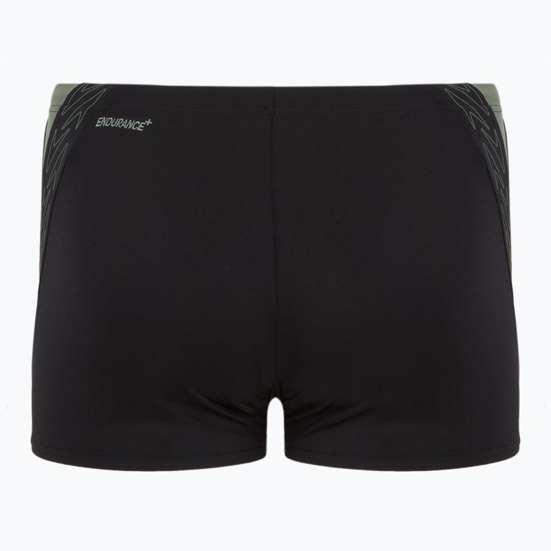 Bokserki pływackie męskie Speedo HyperBoom Splice Aquashort black/country green 2