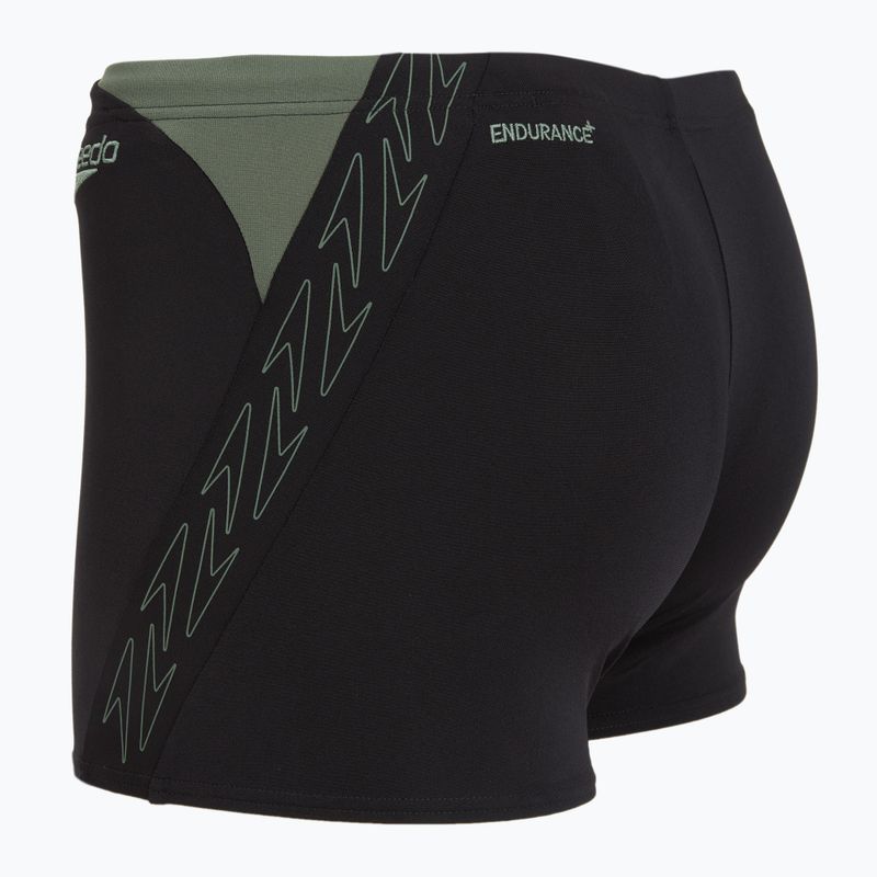 Bokserki pływackie męskie Speedo HyperBoom Splice Aquashort black/country green 3