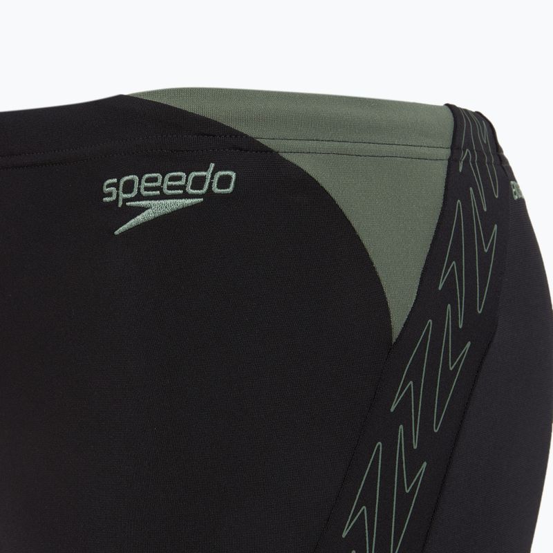 Bokserki pływackie męskie Speedo HyperBoom Splice Aquashort black/country green 4