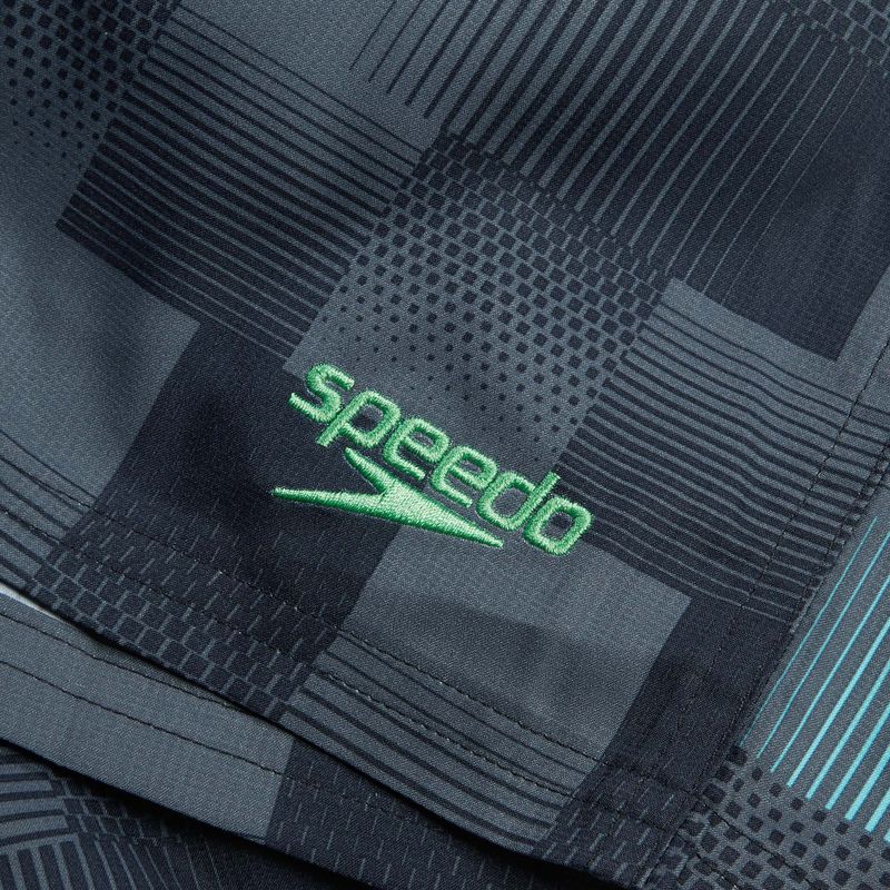 Szorty kąpielowe męskie Speedo Xpress Lite Allover 18" usa charcoal/black/marine blue 4