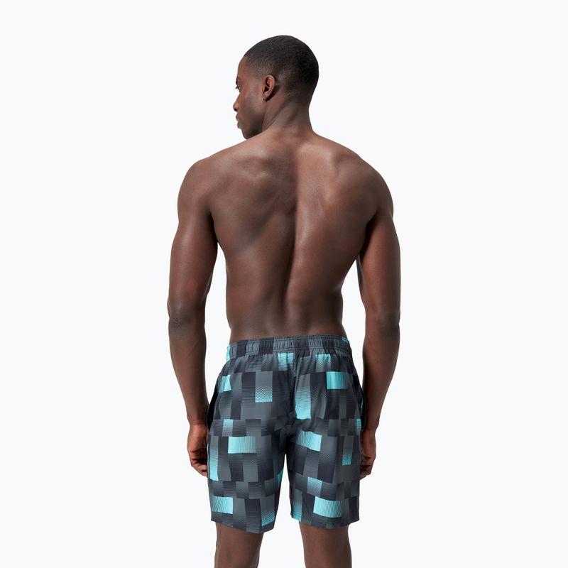 Szorty kąpielowe męskie Speedo Xpress Lite Allover 18" usa charcoal/black/marine blue 7