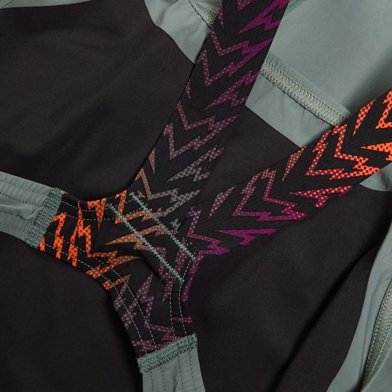 Strój pływacki damski Speedo Fastskin LZR Ignite Kneeskin country green/black/nectarine 4