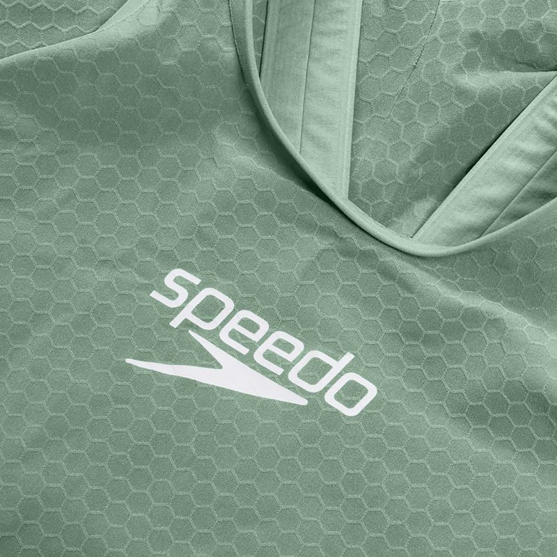 Strój startowy damski Speedo Fastskin LZR Pure Intent 2.0 Openback Kneeskin country green/black/tridescent 3