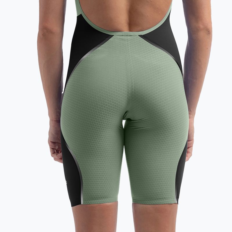 Strój startowy damski Speedo Fastskin LZR Pure Intent 2.0 Openback Kneeskin country green/black/tridescent 13
