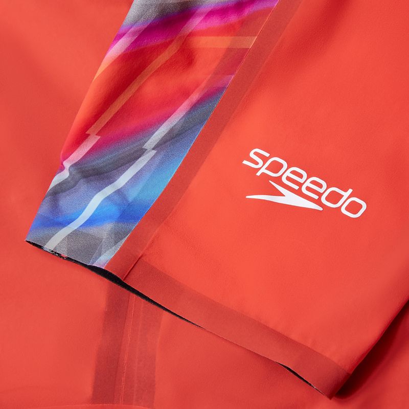 Strój pływacki jednoczęściowy damski Speedo Fastskin LZR Pure Valor 2.0 Openback Kneeskin flame red/picton blue 3