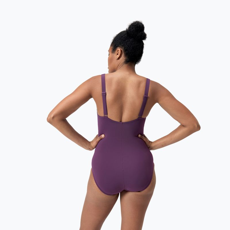 Strój pływacki jednoczęściowy damski Speedo Shaping Printed LunaElustre One Piece plum dandy 8