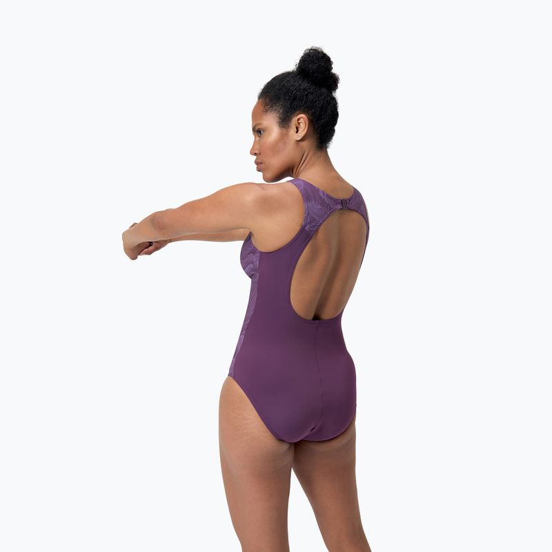 Strój pływacki jednoczęściowy Speedo Shaping LapisNite One Piece plum dandy 7