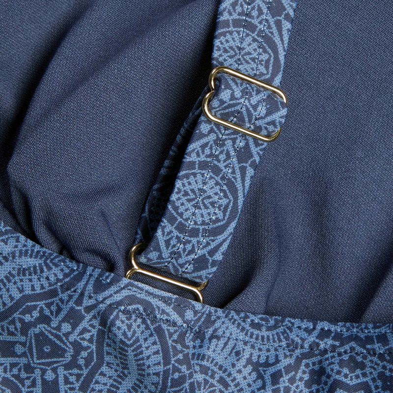 Strój pływacki jednoczęściowy damski Speedo Shaping Printed V Neck One Piece spruce blue/washed blue 4