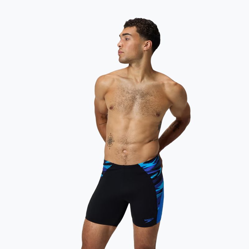 Jammery pływackie męskie Speedo Endurance+ Max Splice Jammer black/cobalt pop 4