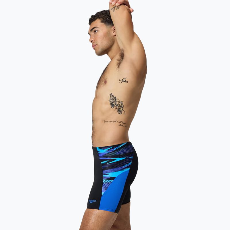 Jammery pływackie męskie Speedo Endurance+ Max Splice Jammer black/cobalt pop 7