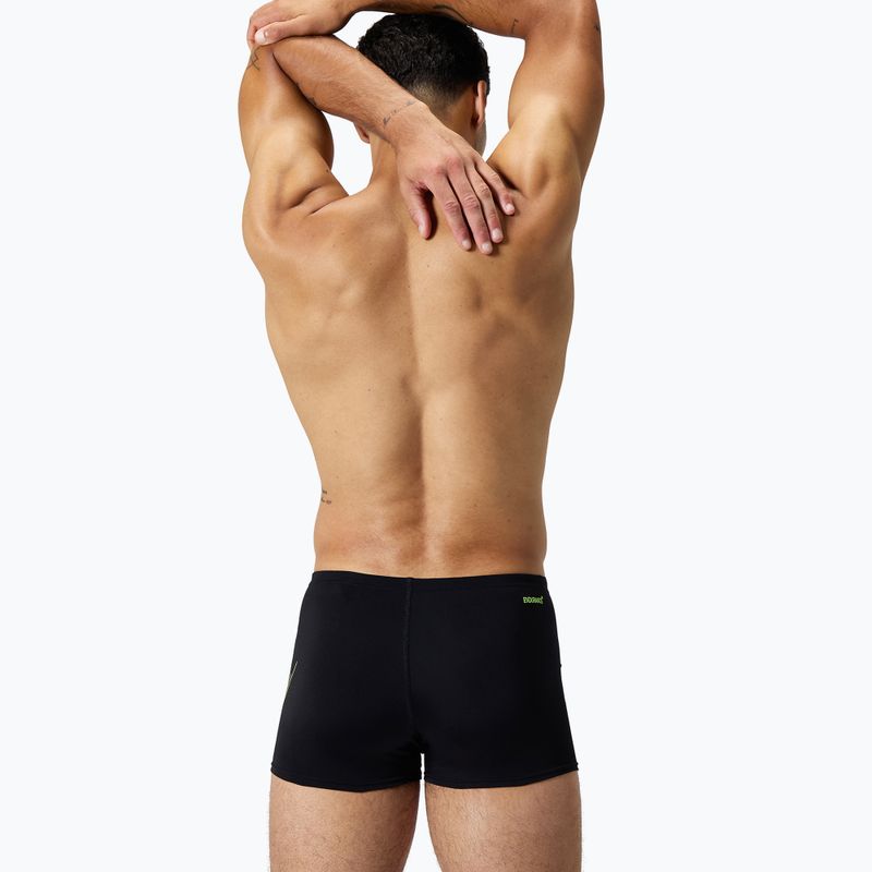Bokserki pływackie męskie Speedo Hyper Boom Placement black/hyper yellow 3