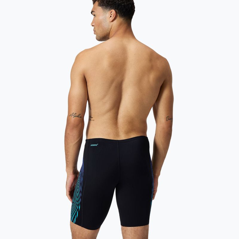 Jammery pływackie męskie Speedo Tech Panel Jammer black/cobalt pop 3