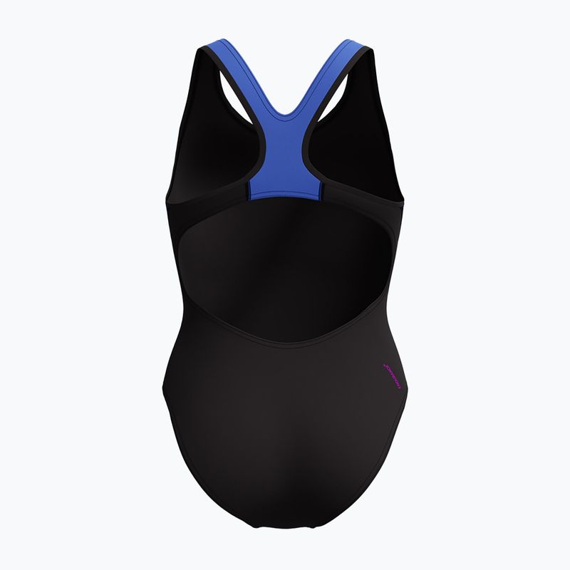 Strój pływacki jednoczęściowy damski Speedo Placement Laneback zoom boom placement/speedo black 2
